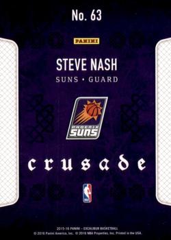 2015-16 Panini Excalibur - Crusade #63 Steve Nash Back