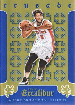 2015-16 Panini Excalibur - Crusade Blue #90 Andre Drummond Front