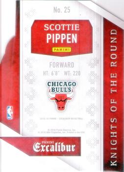 2015-16 Panini Excalibur - Knights of the Round #25 Scottie Pippen Back
