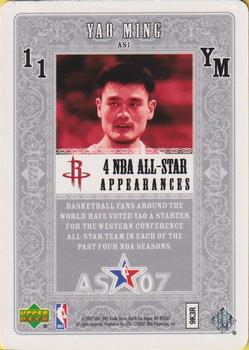 2007 Upper Deck Las Vegas All-Star #AS1 Yao Ming Back