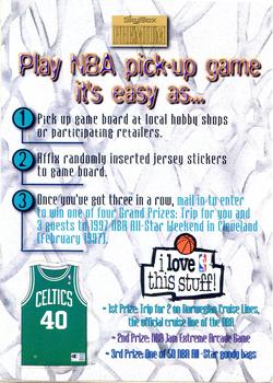 1996-97 SkyBox Premium - NBA Pick-Up Game Sweepstakes Stickers #2 Boston Celtics Front