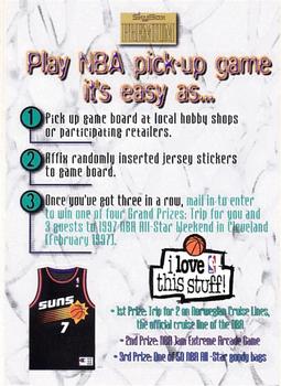 1996-97 SkyBox Premium - NBA Pick-Up Game Sweepstakes Stickers #21 Phoenix Suns Front