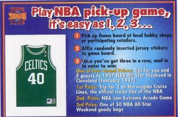 1996-97 Stadium Club - NBA Pick-Up Game Sweepstakes Stickers #NNO Boston Celtics Front