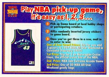1996-97 Stadium Club - NBA Pick-Up Game Sweepstakes Stickers #NNO Utah Jazz Front