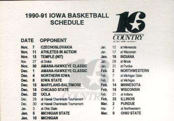 1990-91 Iowa Hawkeyes #NNO Jay Webb Back