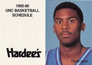 1995-96 North Carolina Tar Heels Schedules #NNO Clyde Lynn Front