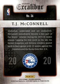 2015-16 Panini Excalibur - Team 2020 #36 T.J. McConnell Back