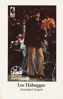 1979-80 Seattle SuperSonics Police #11 Les Habegger Front