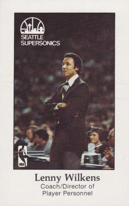 1979-80 Seattle SuperSonics Police #16 Lenny Wilkens Front