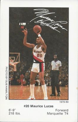 1979-80 Portland Trail Blazers Police #NNO Maurice Lucas Front