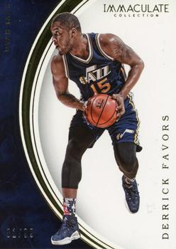 2015-16 Panini Immaculate Collection #36 Derrick Favors Front