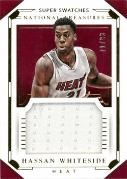 2015-16 Panini National Treasures - Super Swatches #14 Hassan Whiteside Front