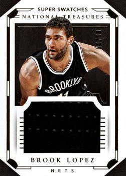 2015-16 Panini National Treasures - Super Swatches #39 Brook Lopez Front