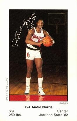 1982-83 Portland Trail Blazers Police #NNO Audie Norris Front
