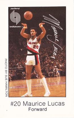 1977-78 Portland Trail Blazers Police #NNO Maurice Lucas Front