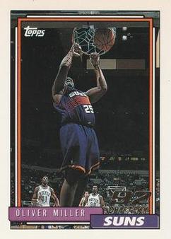 1992-93 Topps Circle K Phoenix Suns Stickers #NNO Oliver Miller Front