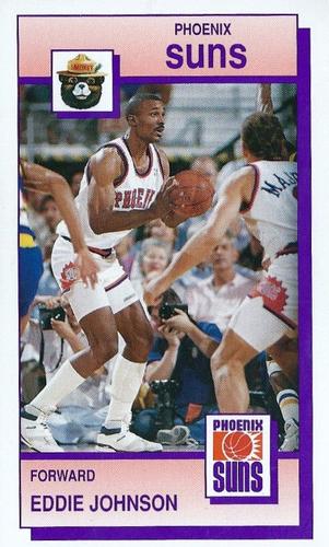 1990-91 Phoenix Suns Smokey #NNO Eddie Johnson Front