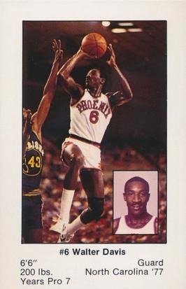 1984-85 Kiwanis Phoenix Suns Police #NNO Walter Davis Front