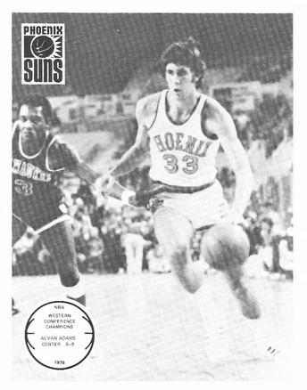 1975-76 Phoenix Suns Western Conference Champions #NNO Alvan Adams Front