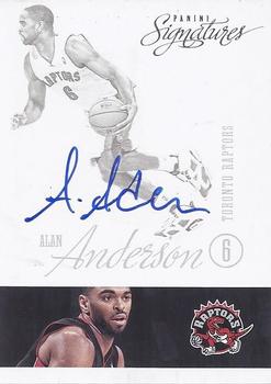2012-13 Panini Signatures - Signatures #74 Alan Anderson Front
