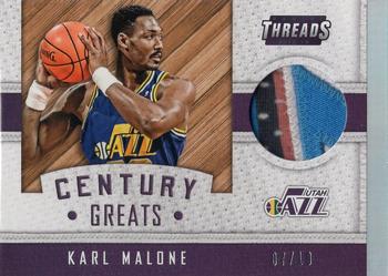 2015-16 Panini Threads - Century Greats Threads Prime #29 Karl Malone Front