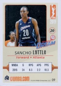 2016 Rittenhouse WNBA #9 Sancho Lyttle Back