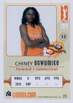 2016 Rittenhouse WNBA #23 Chiney Ogwumike Back