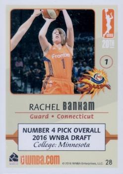 2016 Rittenhouse WNBA #28 Rachel Banham Back