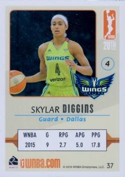 2016 Rittenhouse WNBA #37 Skylar Diggins Back