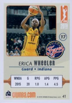 2016 Rittenhouse WNBA #41 Erica Wheeler Back