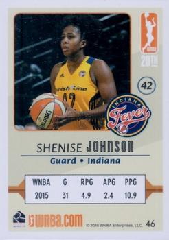 2016 Rittenhouse WNBA #46 Shenise Johnson Back