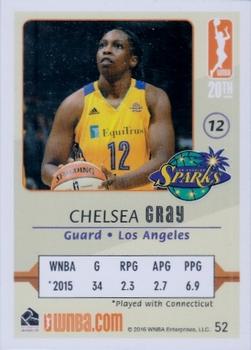 2016 Rittenhouse WNBA #52 Chelsea Gray Back