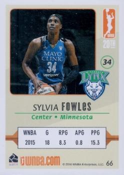 2016 Rittenhouse WNBA #66 Sylvia Fowles Back