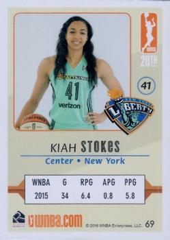 2016 Rittenhouse WNBA #69 Kiah Stokes Back