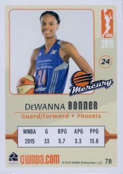 2016 Rittenhouse WNBA #78 DeWanna Bonner Back