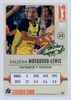 2016 Rittenhouse WNBA #99 Kaleena Mosqueda-Lewis Back