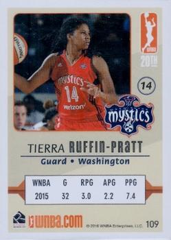 2016 Rittenhouse WNBA #109 Tierra Ruffin-Pratt Back