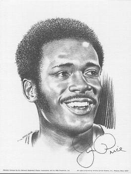 1973-74 Linnett Portraits Los Angeles Lakers #7 Jim Price Front