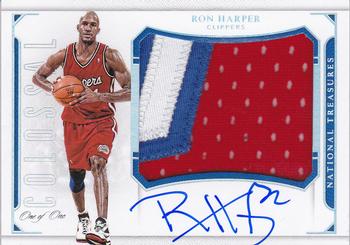 2015-16 Panini National Treasures - Colossal Jersey Autographs Super Prime #CJ-RHP Ron Harper Front