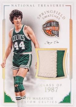2015-16 Panini National Treasures - Springfield Swatches Super Prime #9 Pete Maravich Front