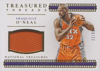 2015-16 Panini National Treasures - Treasured Threads #29 Shaquille O'Neal Front