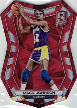 2015-16 Panini Spectra - Red Die Cut Variations Prizms #74 Magic Johnson Front