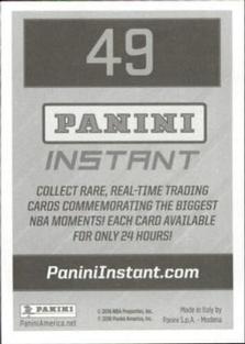 2016-17 Panini Stickers #49 Jahlil Okafor Back
