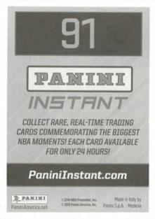 2016-17 Panini Stickers #91 Iman Shumpert Back