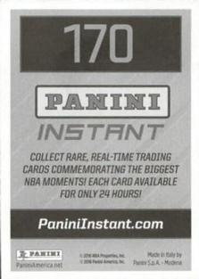 2016-17 Panini Stickers #170 Aaron Gordon Back