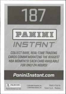 2016-17 Panini Stickers #187 Ian Mahinmi Back