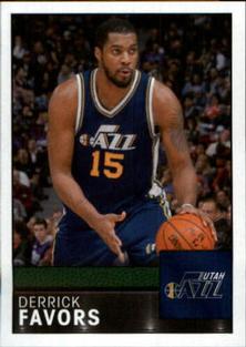 2016-17 Panini Stickers #301 Derrick Favors Front