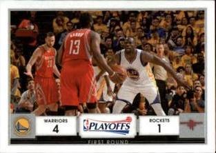 2016-17 Panini Stickers #401 Warriors vs. Rockets Front