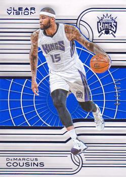 2015-16 Panini Clear Vision - Blue #65 DeMarcus Cousins Front
