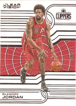 2015-16 Panini Clear Vision - Red #15 DeAndre Jordan Front